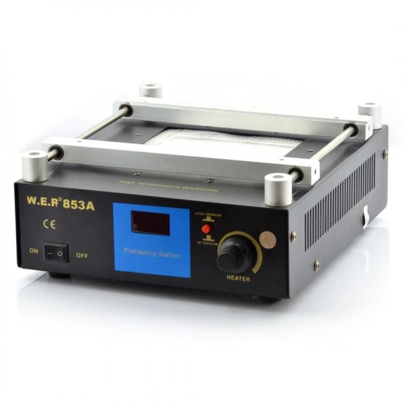 Kvartsforvarmer for PCB, 600 W, 120 x 120 mm