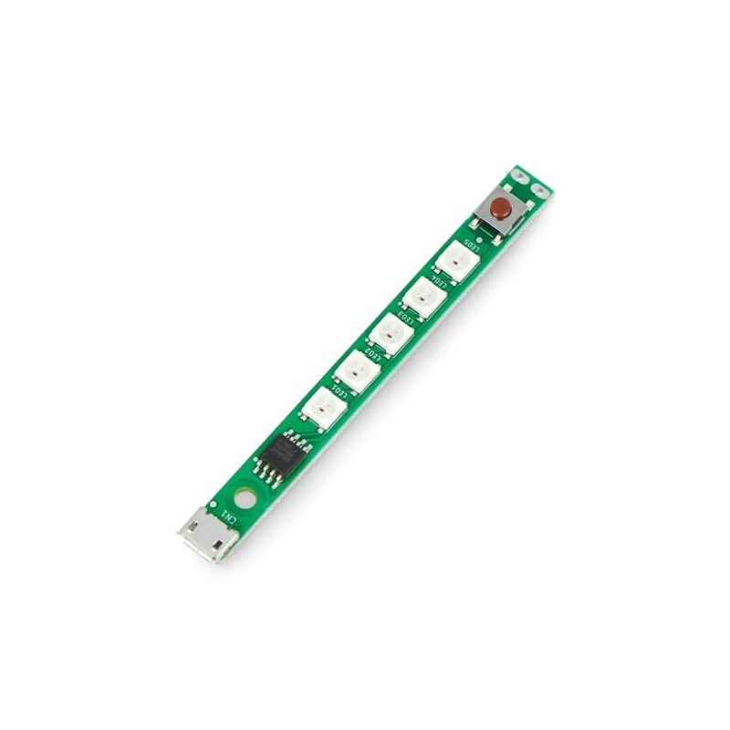 LED-stripe RGB med 5 adresserbare dioder USB 5V med mønstervelger