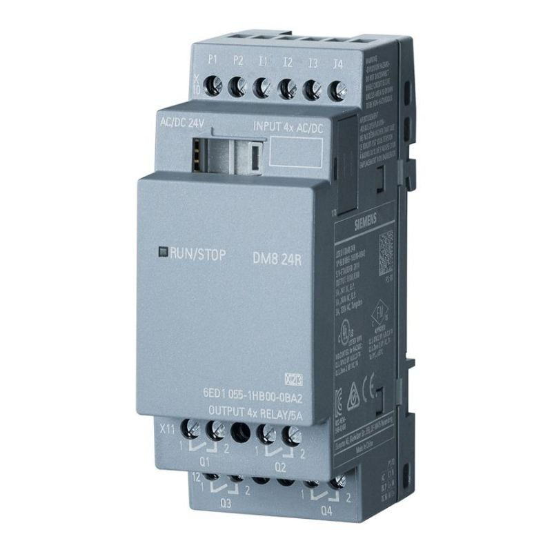 LOGO! 8 DM8 24R - utvidelsesmodul - Siemens 6ED1055-1HB00-0BA2