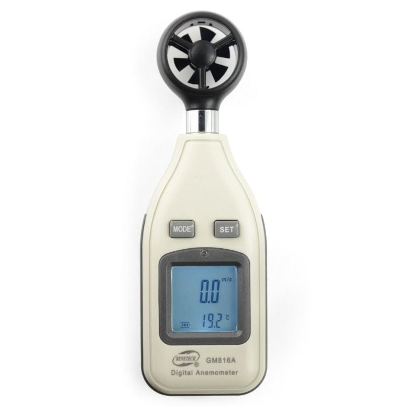 Anemometer, vindmåler, Benetech GM816A - 6-armet rotor