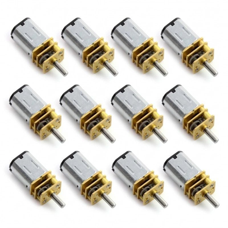 Sett av mikromotorpakke med metallgir, 60-2500 RPM