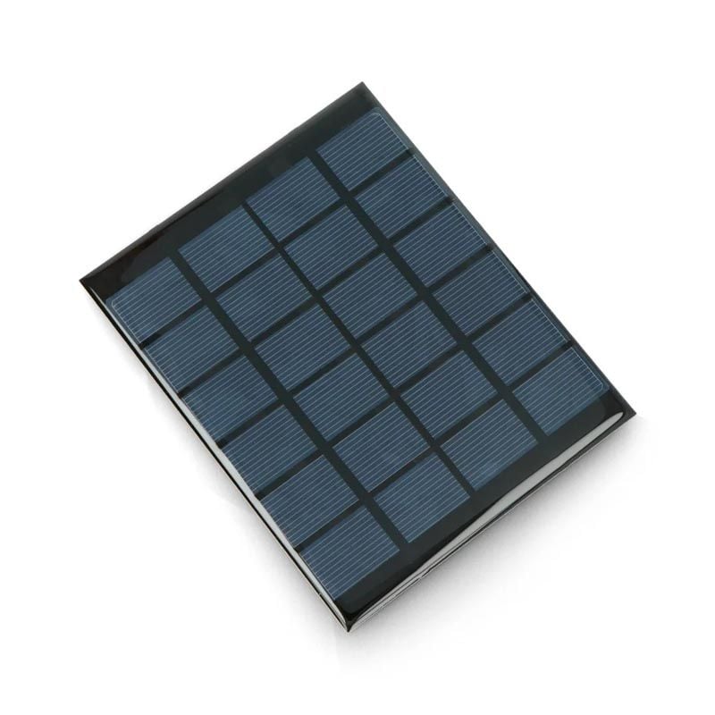 Mini solcelle 1 W / 6 V – 136 × 110 × 3 mm