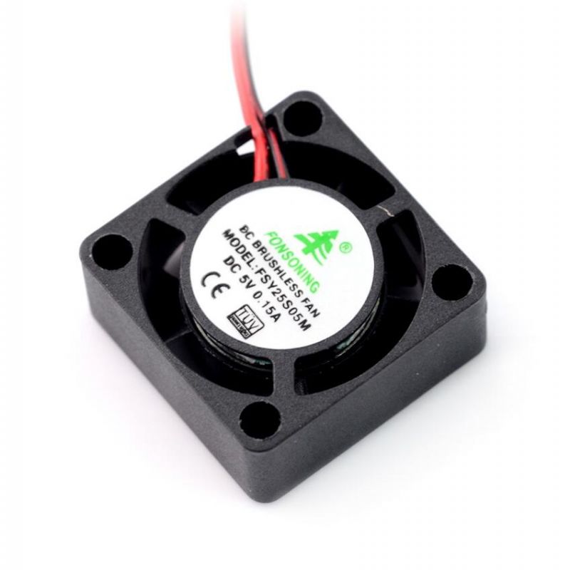 Mini vifte 25mm 5V børsteløs – kompakt kjøling 8000 rpm 18 dB