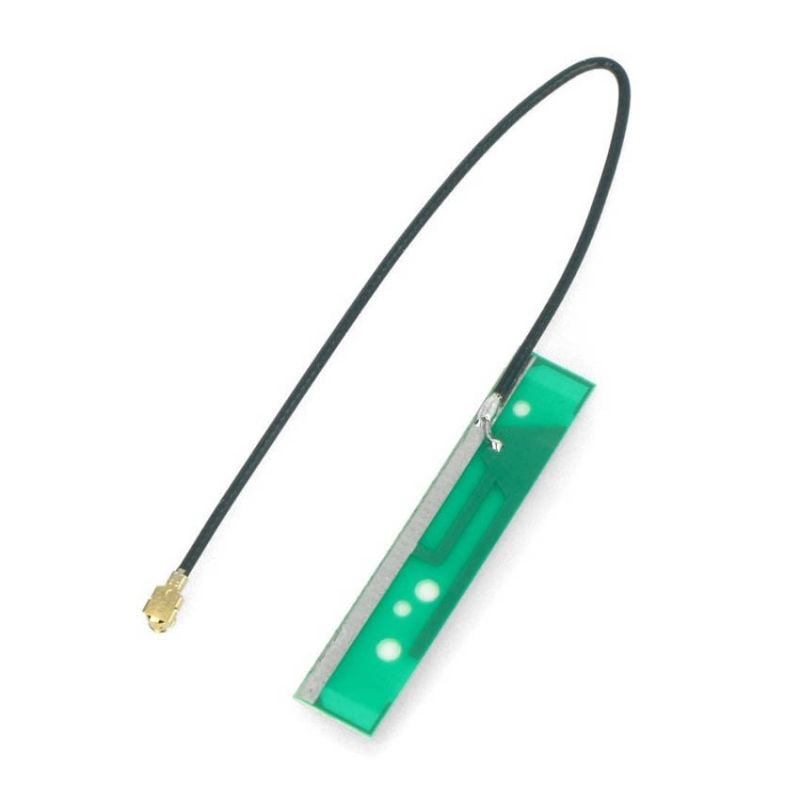 Fleksibel mini WiFi-antenne 2,4 GHz med uFL-kontakt - 100 mm