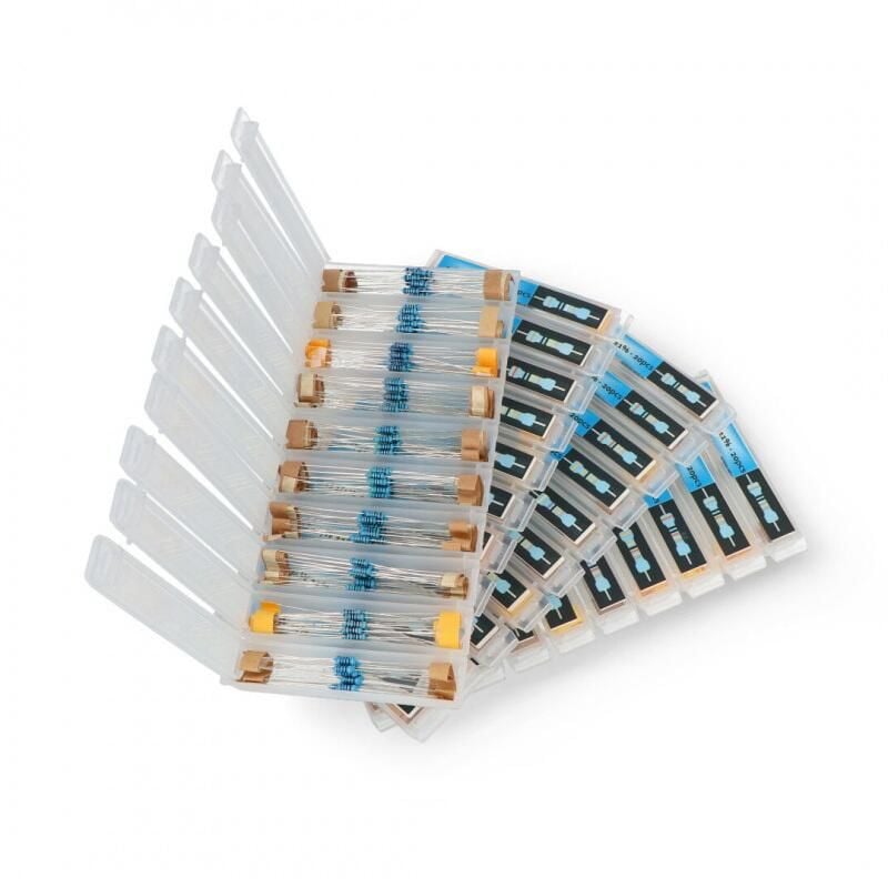 Motstandssett CF THT 1/4W 1% – 820 stk, 41 verdier