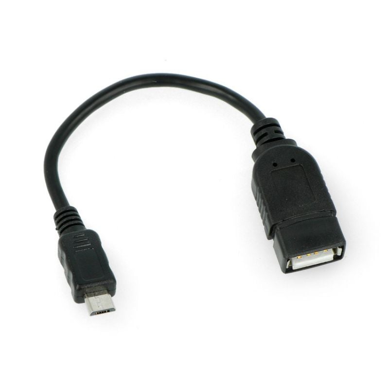OTG Host microUSB-kabel - USB-A - 12cm