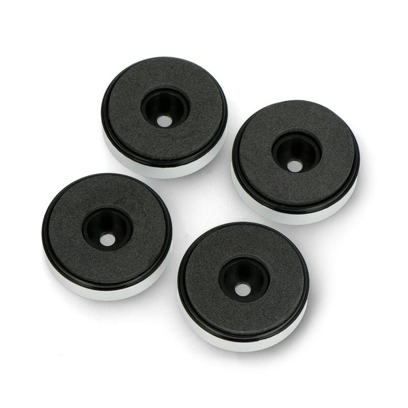 Plastfot 40x10mm sett 4 stk for møbler og utstyr