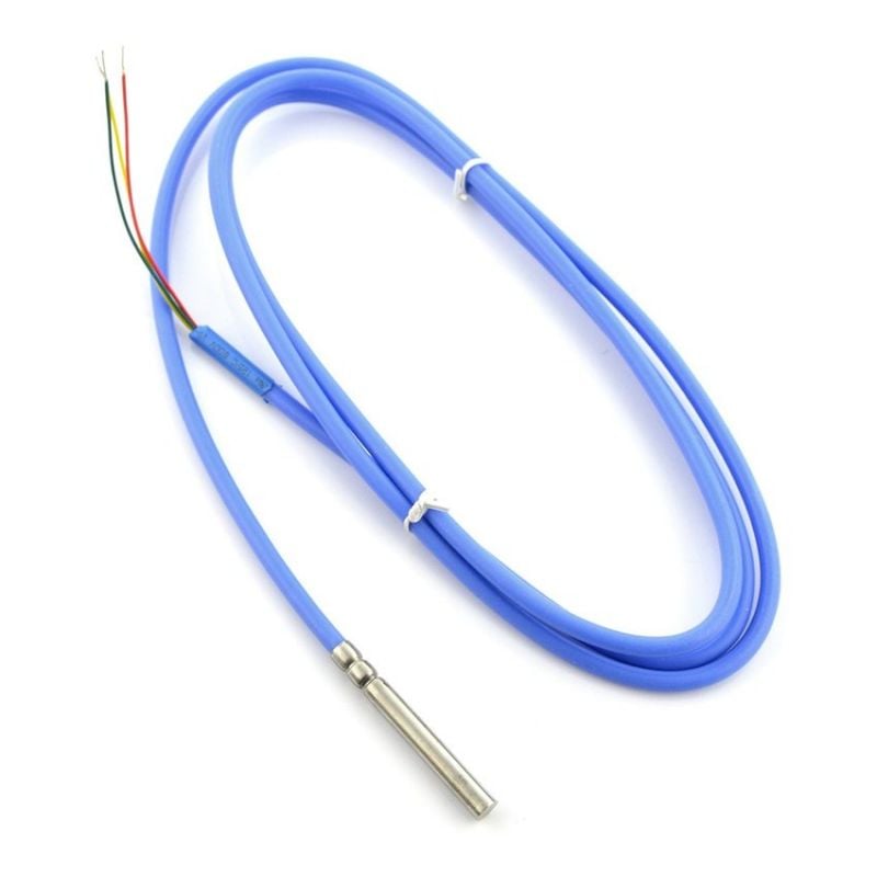 PT100 temperaturprobe 6x50mm - vanntett sensor til 250°C