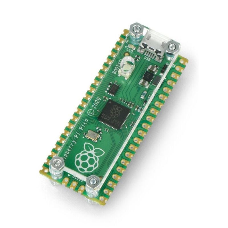 Kabinett for Raspberry Pi Pico – åpen, transparent