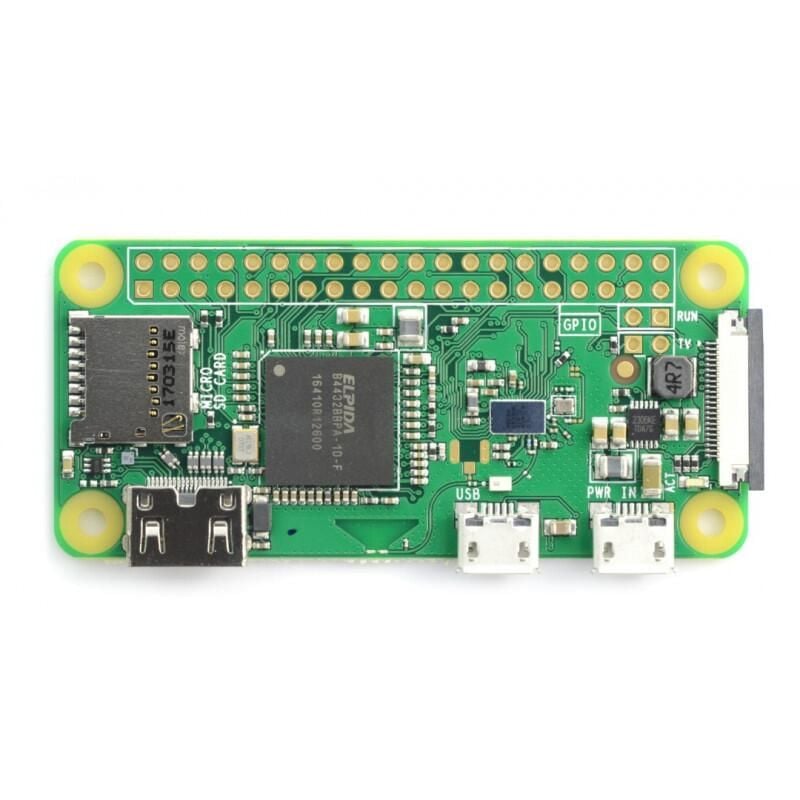 Raspberry Pi Zero W minidatamaskin med WiFi, Bluetooth og 512MB RAM