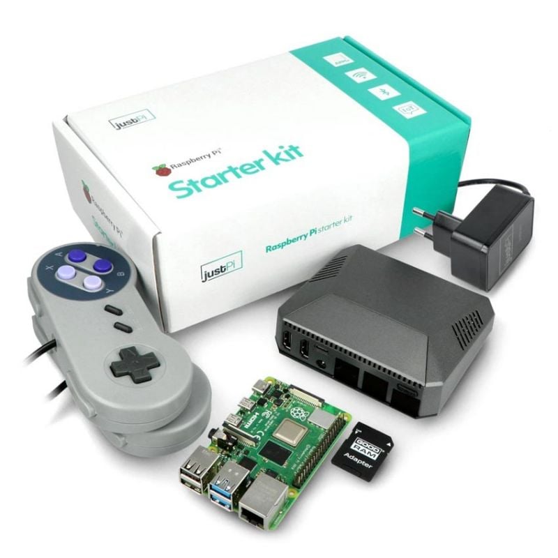 RetroPie kit med Raspberry Pi 4B 4GB, spillkonsollsett