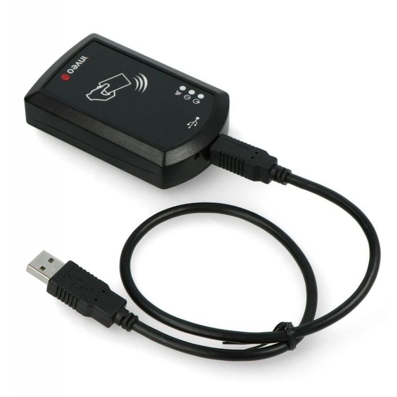 RFID-leser for Mifare-kort og brikker, 13,56 MHz