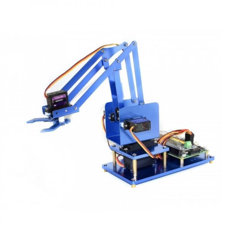 Robotarmsett for Raspberry Pi, 4 frihetsgrader, Bluetooth og WiFi