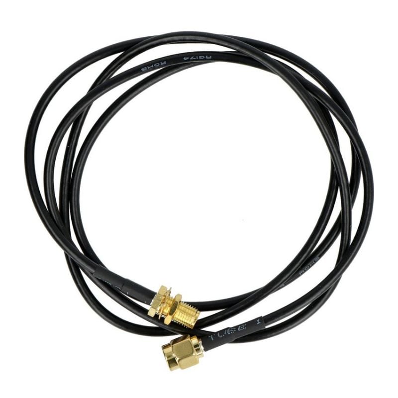 RP-SMA-antennekabel 1 m - hann/hunn-forlenger RG-174