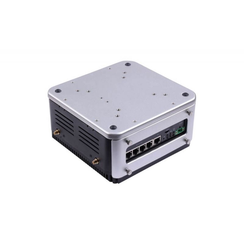 Seeedstudio J3010 AI-server i kompakt metallkabinett med synlige nettverksporter