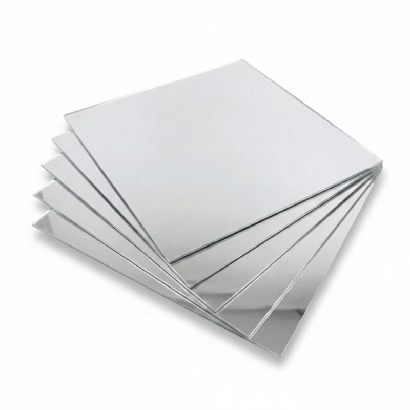 S&oslash;lv speilpleksiglass 2mm &ndash; 200&times;200mm, 5 stk, PMMA