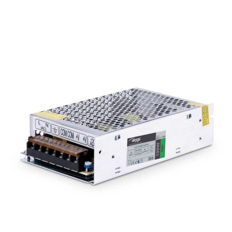 Strømforsyning 12V (11-15V) / 8,3A / 100W