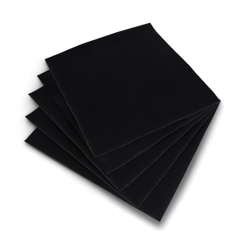 Graveringslær svart 1,2mm – 200×200mm, 5 stk.