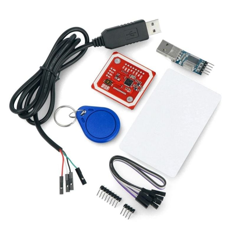 NFC / RFID-modul 13,56 MHz I2C/SPI – sett inkl. kort og nøkkelring