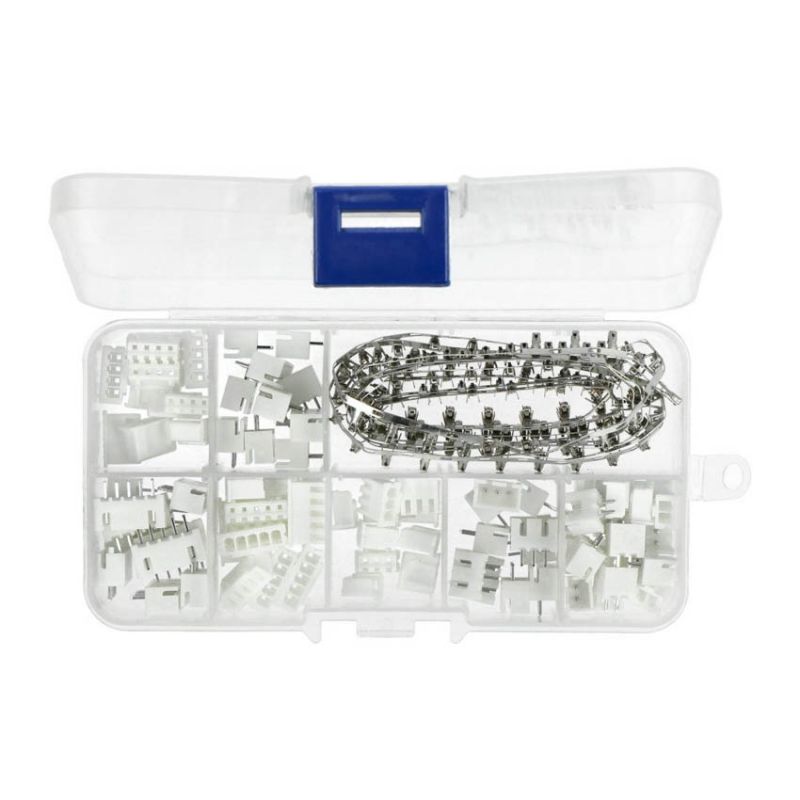 JST Terminal Sett XH2.54 - 2, 3, 4, og 5-pin 2.54mm - 230 stk.