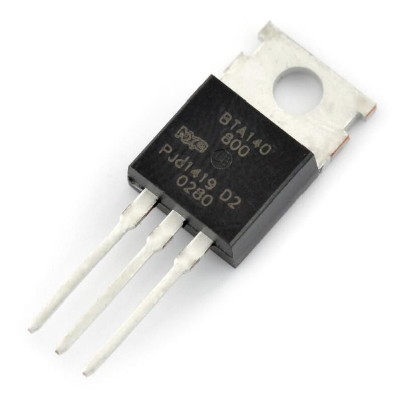 Triac / triak BTA140-800, 800 V / 25 A, TO-220AB, THT