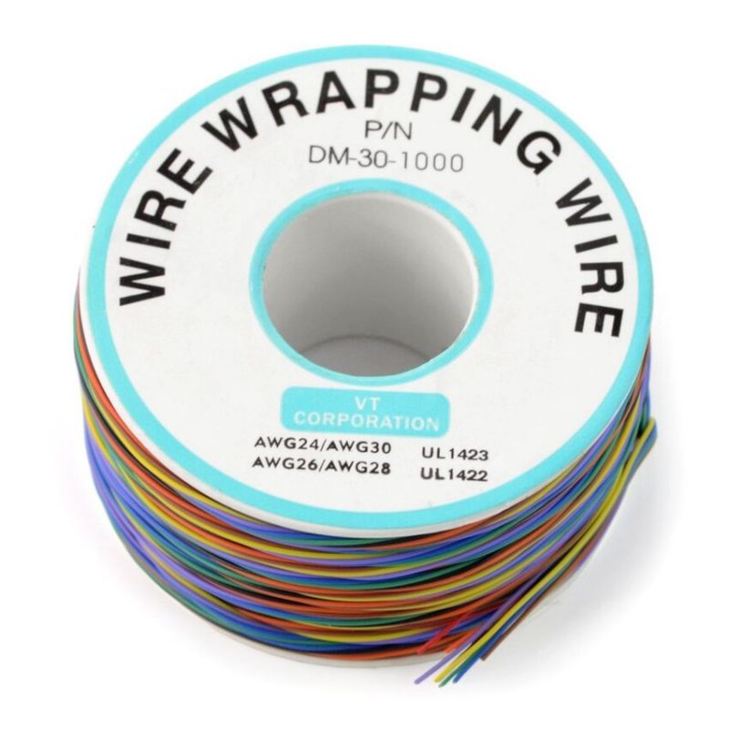 PVC-ledning 0,25mm – 8 farger – rull 250 m