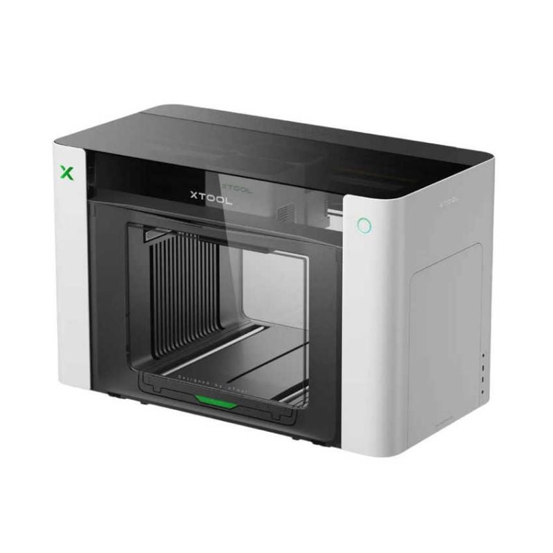 xTool O1 Omni UV-skriver vist i skrått frontperspektiv