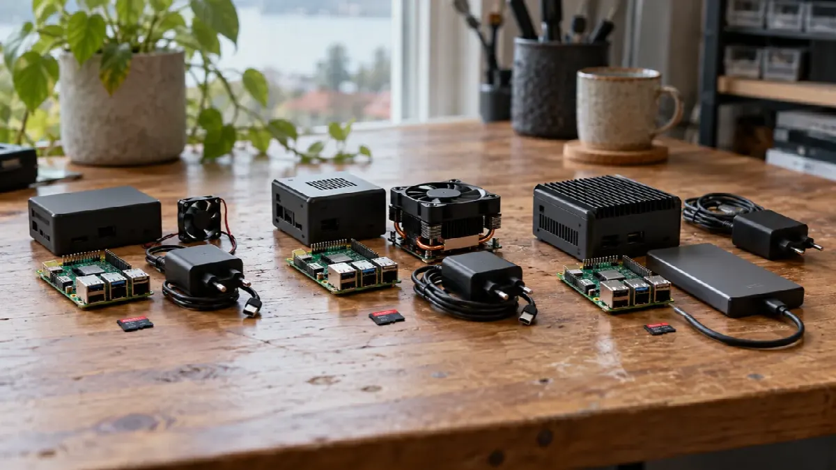 Sammenligning av Raspberry Pi 5 startsett med ulik minnekapasitet