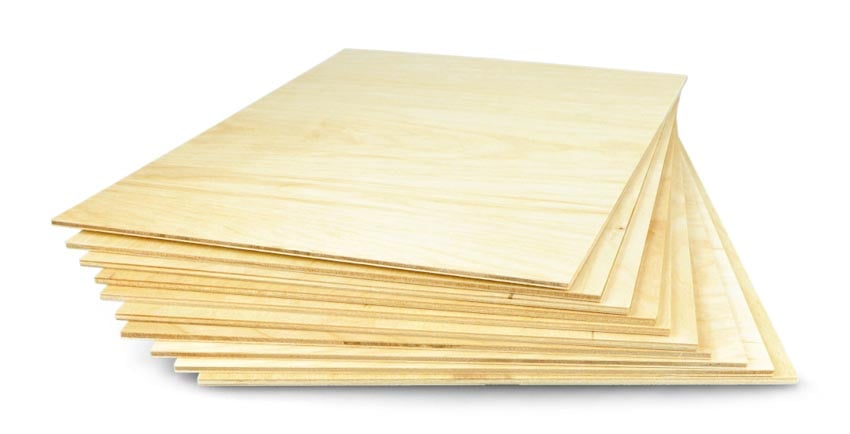 10 stk Kryssfinérplater av bjørk - 3 mm - 297 x 210 mm