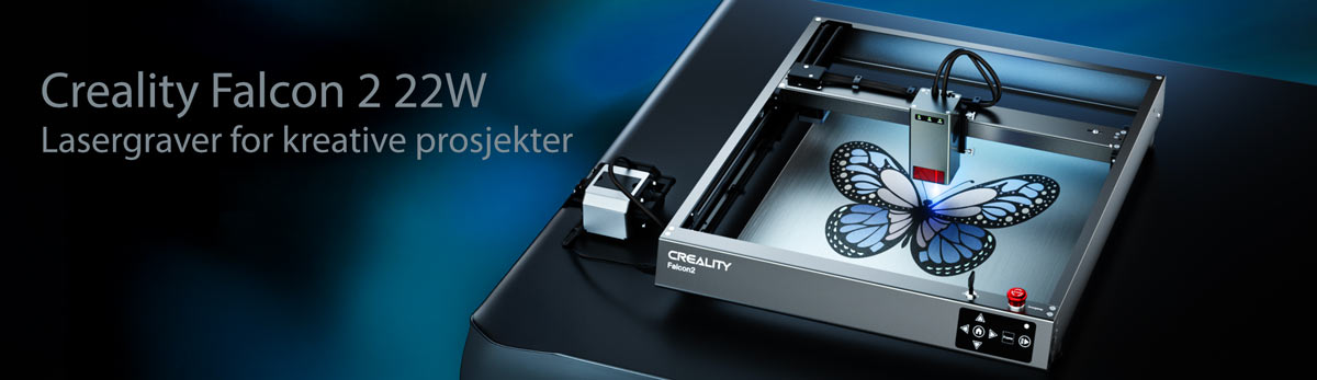 Creality Falcon 2 22W  lasergraver for kreative prosjekter