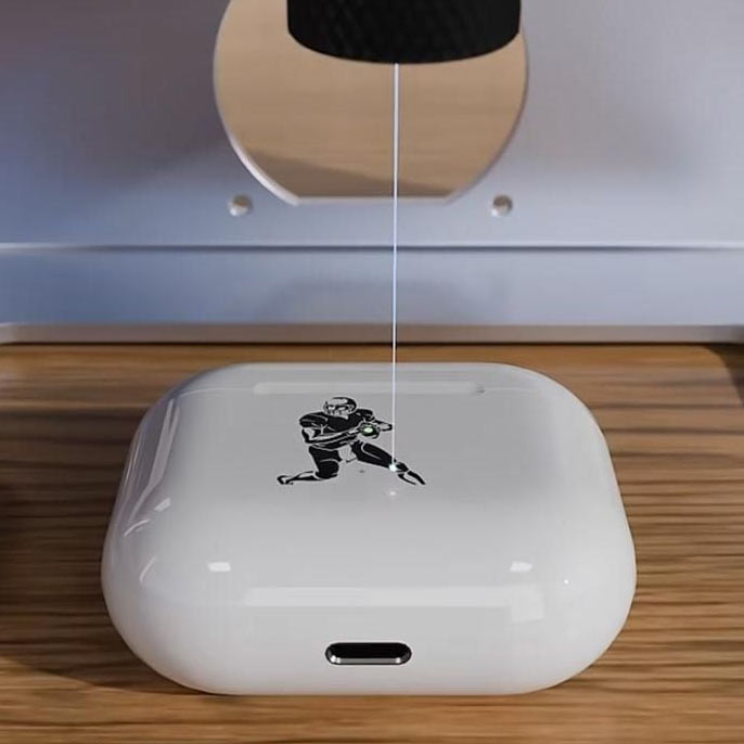 Gravering p&aring; Apple AirPods-casen
