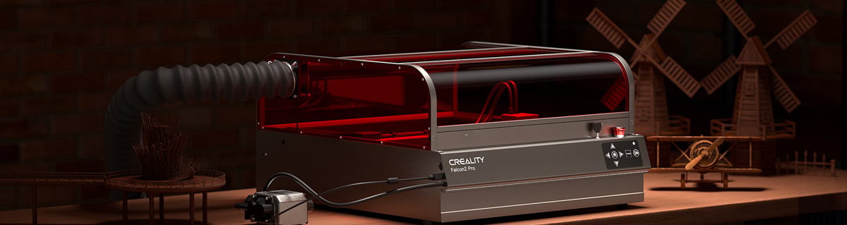 Kraftig Creality Falcon2 Pro 40W lukket lasergraver for gravering og kutting