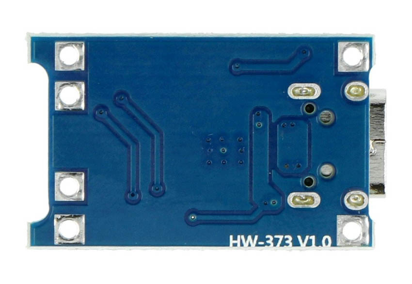 Li-Pol TP4056 enkeltcelle 1S 3,7V USB type C-lader med beskyttelse.