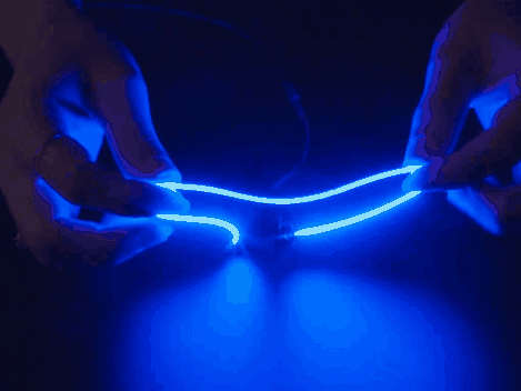 Bl&aring;tt fleksibelt LED