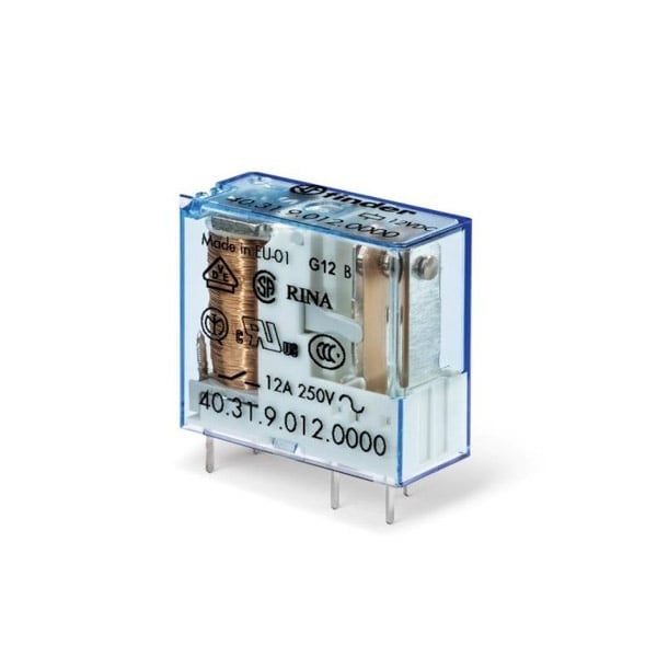 Industrielt rel&eacute; 24 V DC &ndash; DPDT-kobling