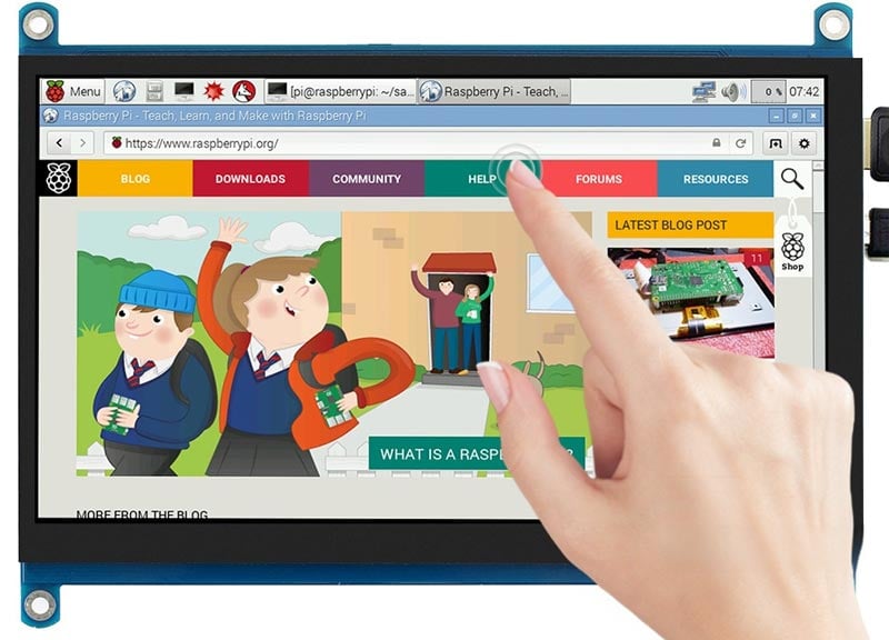 7 tommer IPS HDMI beroringsskjerm