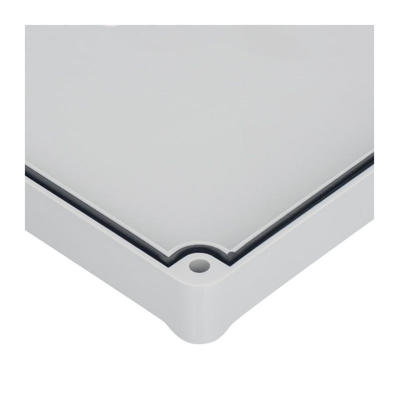 Plastkabinett med pakning og messinginnsatser IP67 - 89x75x41 mm