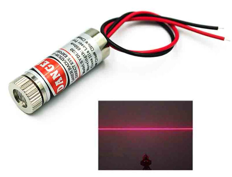 laserdiode med rod linje