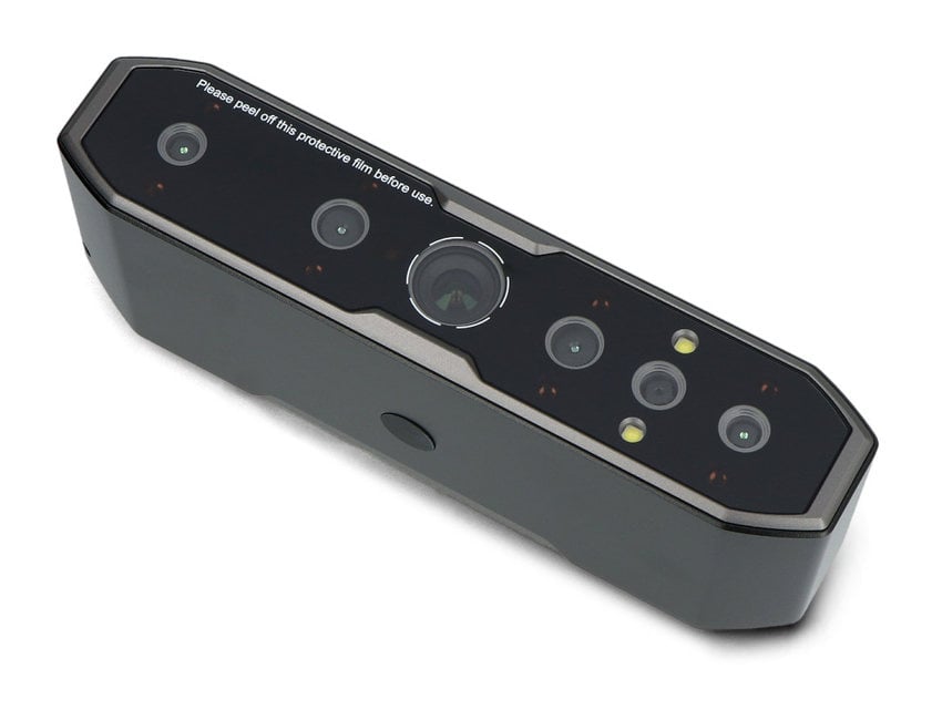 Creality CR-Scan Otter sett ovenfra med skanneoptikk og belysning