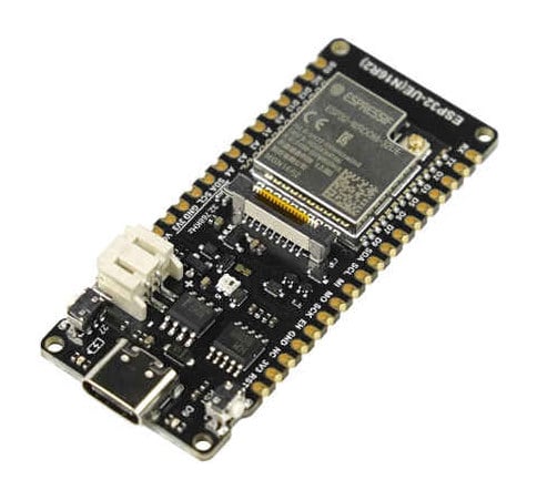FireBeetle 2 ESP32-utviklingskort med USB-C og tilkobling for ekstern antenne