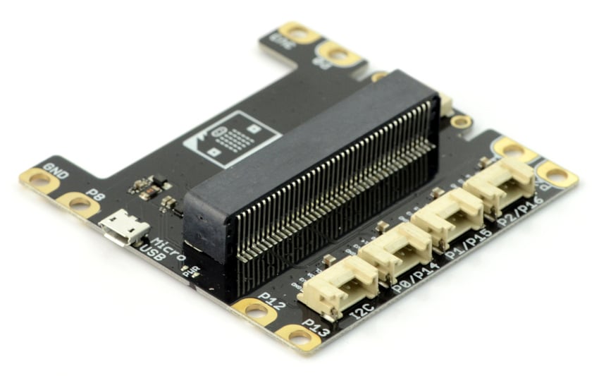 Grove-utvidelseskort for micro:bit med kortkontakt og flere modulporter