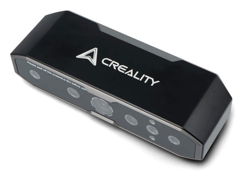 Creality CR-Scan Otter 3D-skanner sett fra siden med kameraer og sensorer