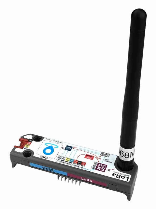 LoRa- og GNSS-modul for Cardputer Adv med tilkoblet stavantenne