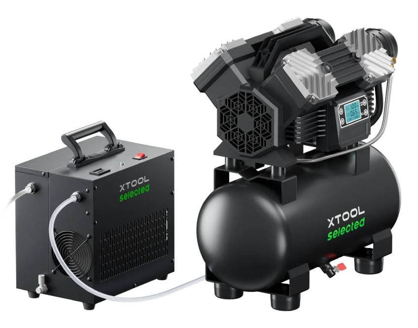 Luftkompressor med luftt&oslash;rker og trykktank for MetalFab-systemer
