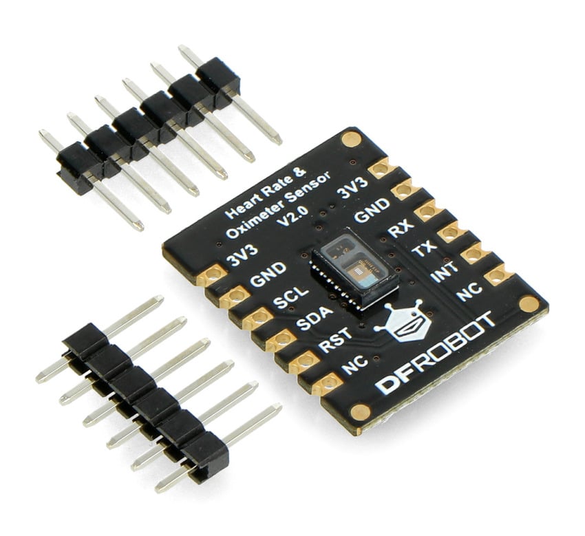 MAX30102-sensormodul med to medf&oslash;lgende 1x6-stiftlister