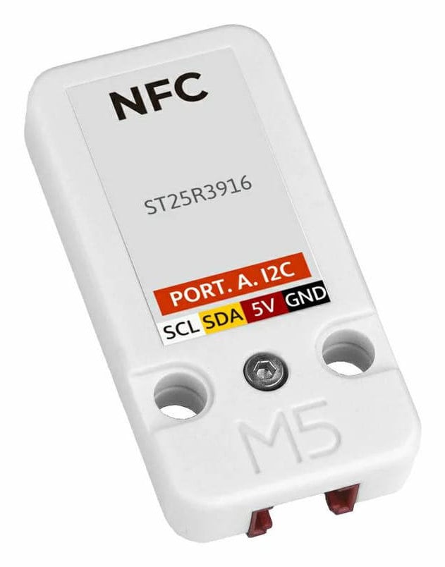 NFC/RFID-modul med kretskort og merkede I2C-tilkoblinger