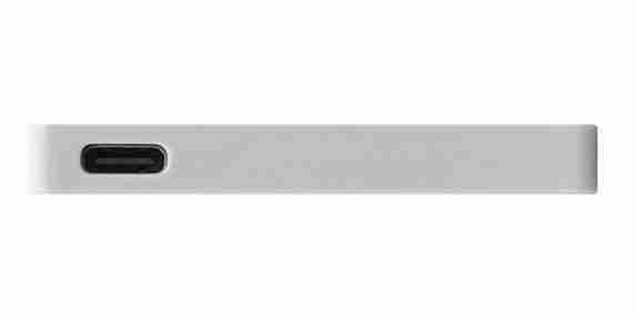 PaperMono utviklingskort fra kortsiden med USB-C-port