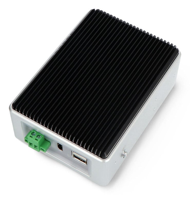 reComputer R1035-10 industriell IoT-kontroller med kjøleribbe og tilkoblinger