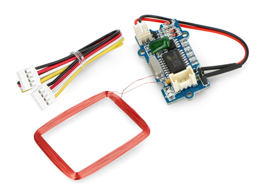 RFID-lesermodul med separat spoleantenne og tilkoblingskabler
