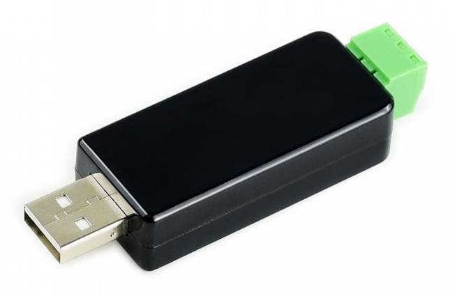 USB-til-RS485-konverter med USB-plugg og avtakbar skruterminal